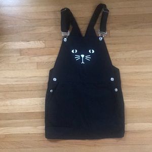 UNIQUE KAWAii Cat overall skirt NWOT